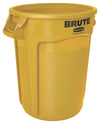 Ronde Brute container 121L | Rubbermaid | Geel