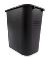 Rechthoekige afvalbak 27L | Rubbermaid | Zwart