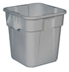 Vierkante Brute container 106L | Rubbermaid | Grijs