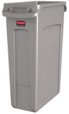 Slim Jim met luchtsleuven 87L | Rubbermaid | Beige