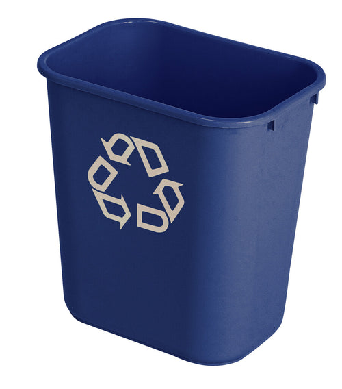 Rechthoekige afvalbak 26,6L | Rubbermaid | Blauw afbeelding 1