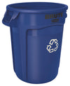 Ronde Brute container 121,1L | Rubbermaid | Blauw