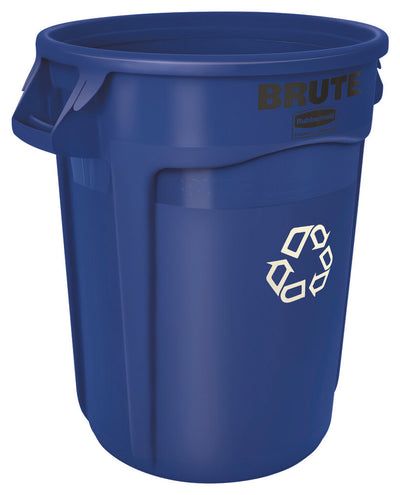 Ronde Brute container 121,1L | Rubbermaid | Blauw