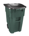 BRUTE-rolcontainer met deksel 189,3L | Rubbermaid | Buitengebruik | Donkergroen