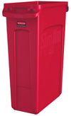 Slim Jim met luchtsleuven 87L | Rubbermaid | Rood
