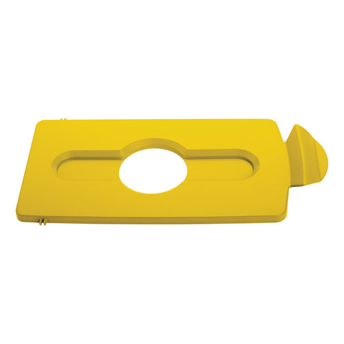 Deksel flessen/blik voor Slim Jim Recyclingstation | Rubbermaid | Afvalscheiding | Geel afbeelding 1