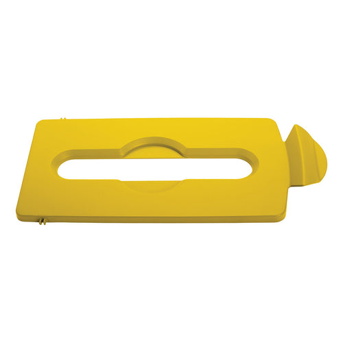Deksel papier voor Slim Jim Recyclingstation | Rubbermaid | Afvalscheiding | Geel afbeelding 1