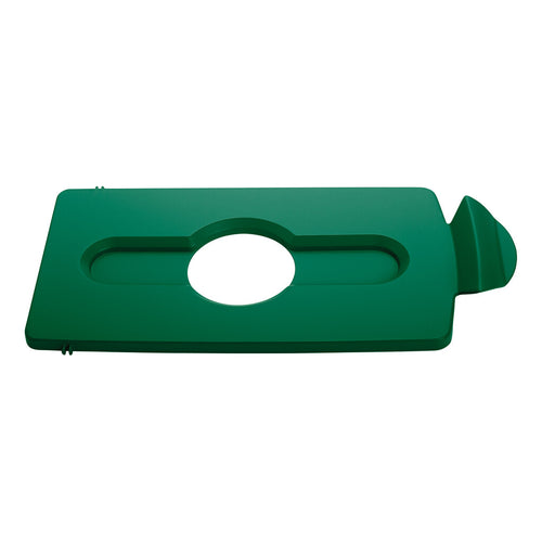 Deksel flessen/blik voor Slim Jim Recyclingstation | Rubbermaid | Afvalscheiding | Groen afbeelding 1