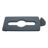 Deksel mixed recycling voor Slim Jim Recyclingstation | Rubbermaid | Afvalscheiding | Grijs