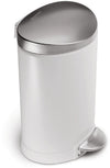 Pedaalemmer Half Rond 6L | Simplehuman | Wit
