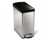 Pedaalemmer Profile 10L | Simplehuman  | Zwart/Rvs