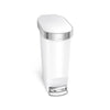 Slim Pedaalemmer 40L | Simplehuman | Soft-close | Wit