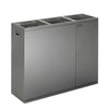 Afvalscheidingsstation 3x75,7L | Janibell | Afvalscheiding | Metallic Zilver