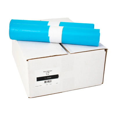 Afvalzakken 70x110x0,021 | 15x20 stuks | Blauw