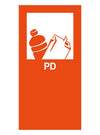 Magneetsticker PD | Oranje
