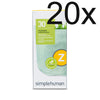 Afvalzakken 4L (Z) | Simplehuman | Groen