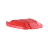 Deksel mobiele container | Buitengebruik | Rood