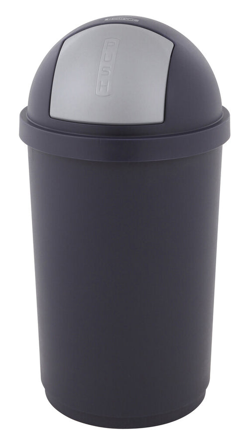 Push Bullet Bin 50L | Curver  | Zilver/Blauw afbeelding 1