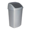 Swing afvalbak 50L | Curver  | Zilver/Antraciet