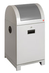 ProfiLine recycling afvalbak met afvalzakhouder 40L | Hailoaluminium | Grijs/Witaluminium