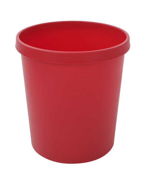 Ronde papierbak 18L | Helit | Buitengebruik | Rood afbeelding 1