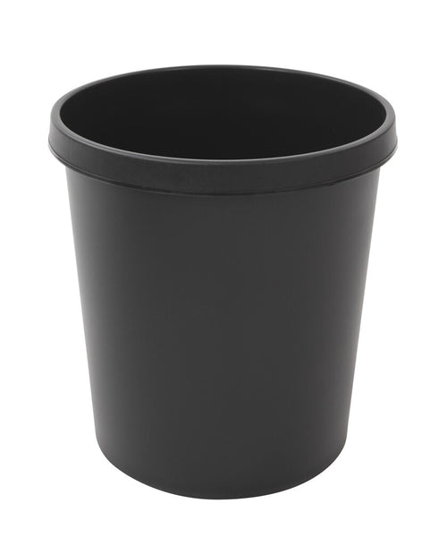 Ronde papierbak 18L | Helit | Buitengebruik | Zwart afbeelding 1