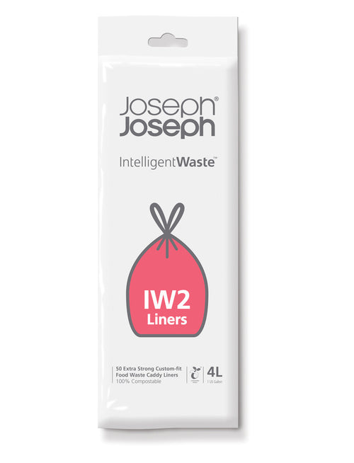 Intelligent Waste Afvalzak IW2 4L | Joseph Joseph | Wit afbeelding 1