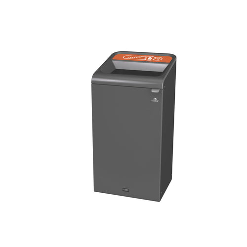 Configure Recyclingstation Plastic NL 87L | Rubbermaid  | Antraciet/Oranje afbeelding 1