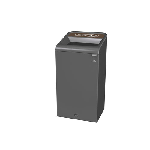 Configure Recyclingstation GFT BE FR 87L | Rubbermaid  | Antraciet/Bruin afbeelding 1
