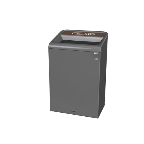 Configure Recyclingstation GFT BE NL 125L | Rubbermaid  | Antraciet/Bruin afbeelding 1