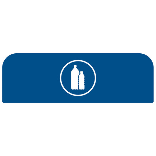 Configure Recyclingstation Paneel Plastic BE 87L | Rubbermaid | Blauw afbeelding 1