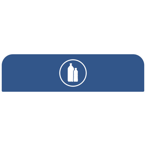 Configure Recyclingstation Paneel Plastic 125L | Rubbermaid | Blauw afbeelding 1