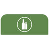 Configure Recyclingstation Paneel Glas 57L | Rubbermaid | Groen
