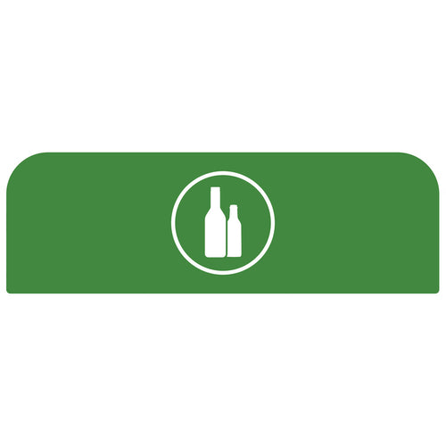 Configure Recyclingstation Paneel Glas 87L | Rubbermaid | Groen afbeelding 1