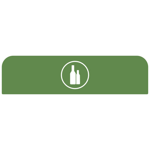 Configure Recyclingstation Paneel Glas 125L | Rubbermaid | Groen afbeelding 1