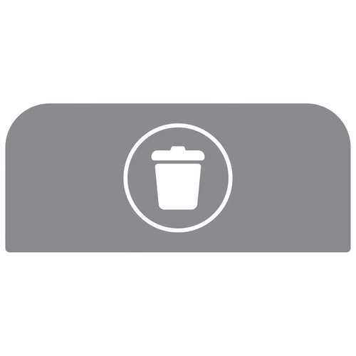 Configure Recyclingstation Paneel Rest FR 57L | Rubbermaid | Grijs afbeelding 1