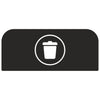 Configure Recyclingstation Paneel Rest 57L | Rubbermaid | Zwart