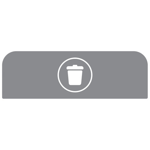 Configure Recyclingstation Paneel Rest FR 87L | Rubbermaid | Grijs afbeelding 1