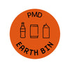 Forex Afvalstroomsticker PMD | EarthBin | Oranje