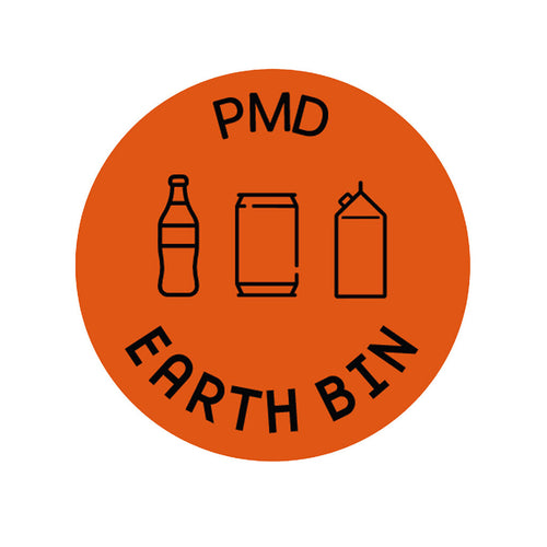 Forex Afvalstroomsticker PMD | EarthBin | Oranje afbeelding 1