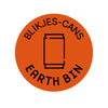 Forex Afvalstroomsticker Blikjes | EarthBin | Oranje