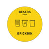 Forex Afvalstroomsticker Bekers | BrickBin | Geel