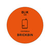 Forex Afvalstroomsticker Blik | BrickBin | Oranje