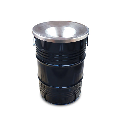 Afvalbak met vlamvertragend deksel 60L | The BinBin | Zwart afbeelding 1