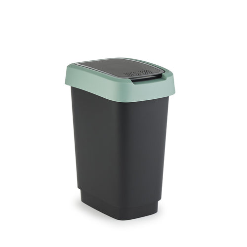 Afvalbak Twist 10L | Rotho | Groen afbeelding 1