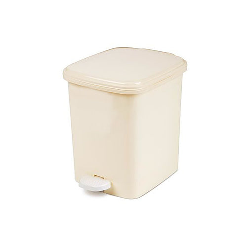 Rechthoekige pedaalemmer 5L | Wit afbeelding 1
