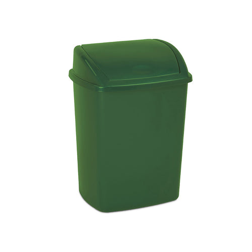 Afvalbak met Swing deksel 15L | Groen afbeelding 1
