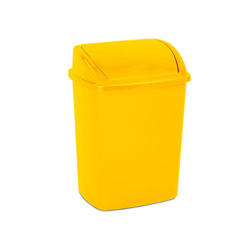 Afvalbak met Swing deksel 15L | Geel afbeelding 1