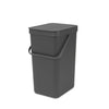 Afvalemmer Sort & Go 16L | Brabantia | Grijs