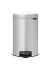 Pedaalemmer NewIcon 12L | Brabantiametallic | Metallic Grijs